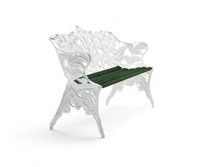 Classic Soffa - Vit/grönlackerad Furu