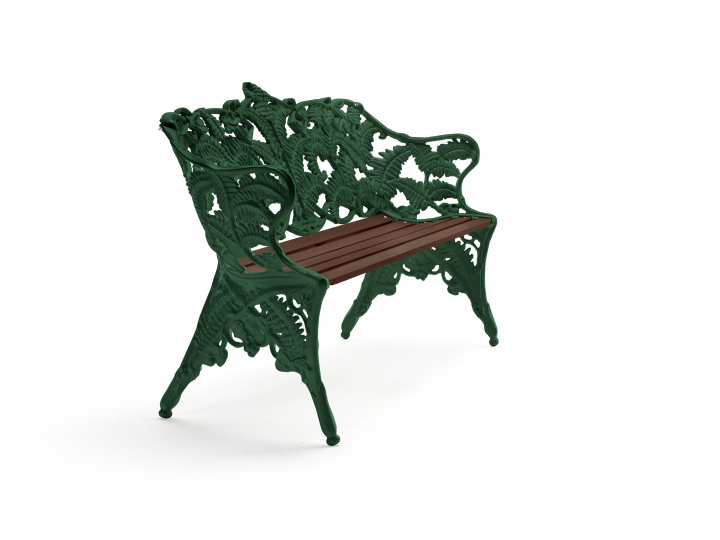 Classic Soffa - Grön/oljad Mahogny