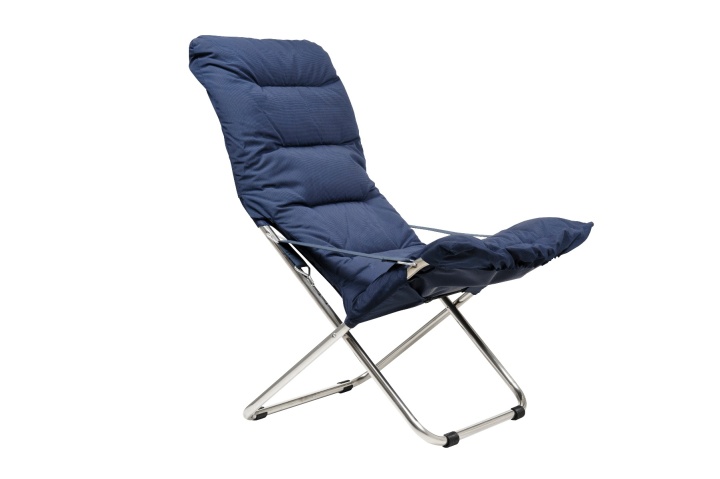 Fiesta Soft Alu Solstol - Navy (blå Supertex)