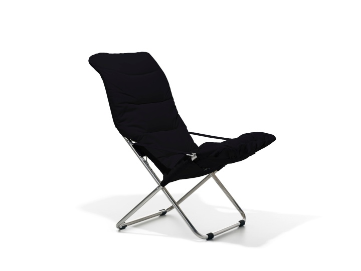 Fiesta Soft Alu Solstol - Svart (svart Supertex)