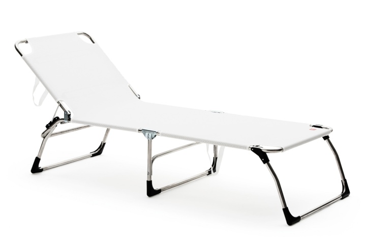 Amigo XXL Tx Alu Solsäng - Vit