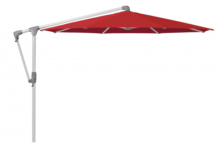 Sunwing Casa Parasoll Ø3 M Anodizerad Aluminium - Carmine (tygkvalitet