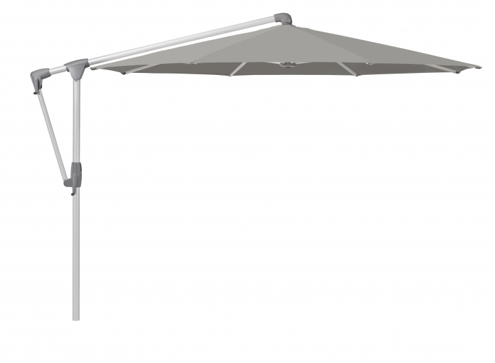 Sunwing Casa parasoll Ø3 m anodizerad aluminium - smoke (tygkvalitet 4