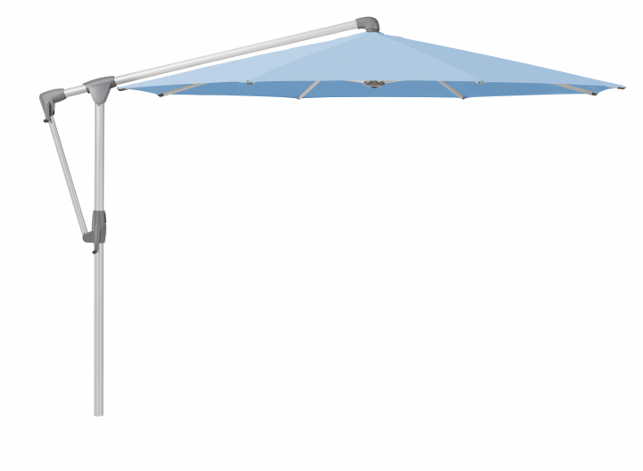 Sunwing Casa parasoll Ø3 m anodizerad aluminium - cloud (tygkvalitet 5