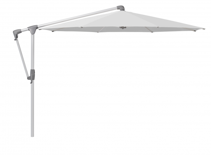 Sunwing Casa parasoll Ø3 m anodizerad aluminium - cement (tygkvalitet