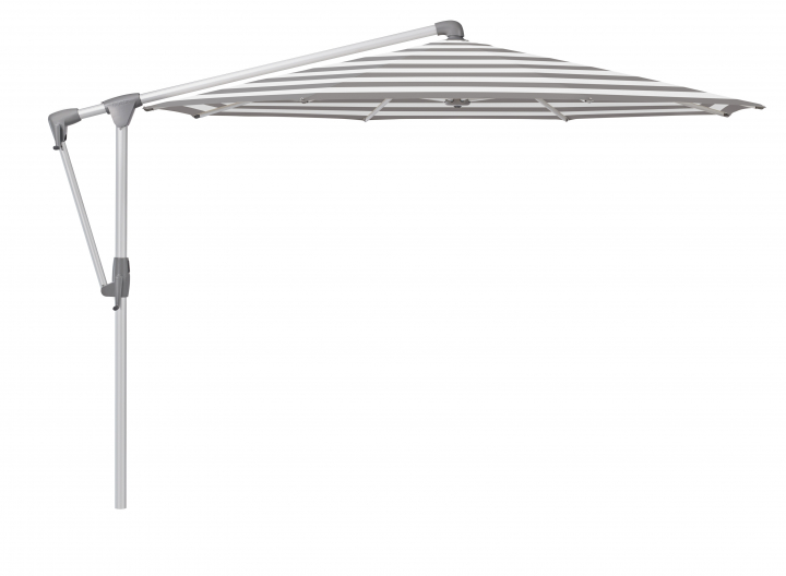 Sunwing Casa parasoll Ø3 m anodizerad aluminium - steel stripe (tygkva
