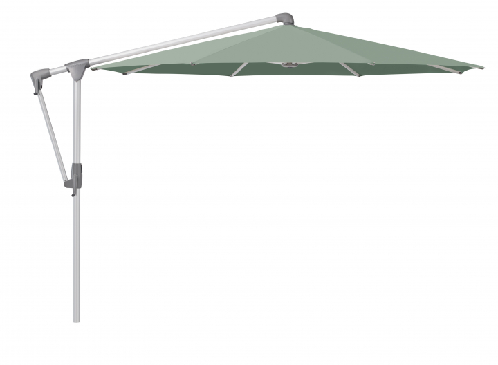 Sunwing Casa parasoll Ø3 m anodizerad aluminium - olive (tygkvalitet 5