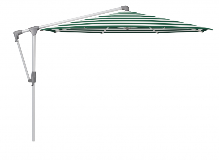 Sunwing Casa parasoll Ø3 m anodizerad aluminium - green stripe (tygkva