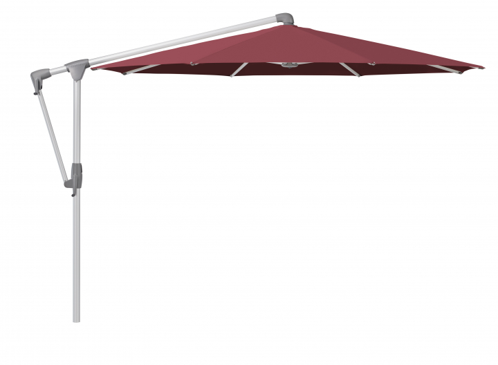 Sunwing Casa parasoll Ø3 m anodizerad aluminium - merlot (tygkvalitet