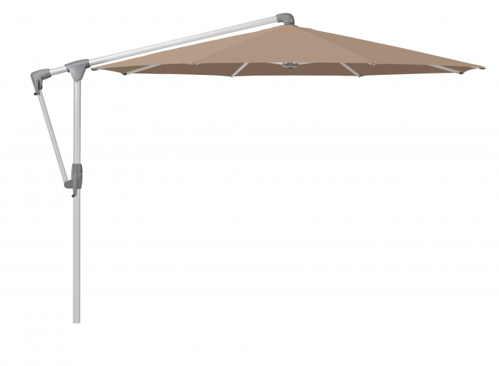 Sunwing Casa parasoll Ø3 m anodizerad aluminium - camel (tygkvalitet 5