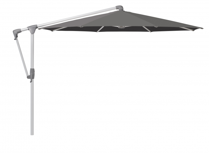 Sunwing Casa parasoll Ø3 m anodizerad aluminium - lava (tygkvalitet 5)