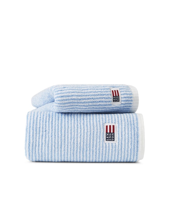 Gästhandduk 30 X 50 Cm - White/blue Striped