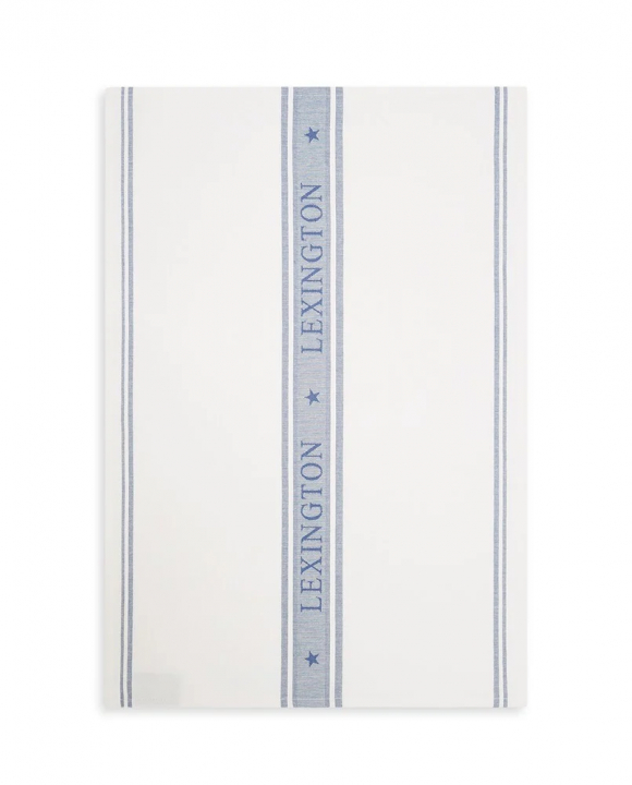 Icons jacquard kökshandduk - white/dress blue