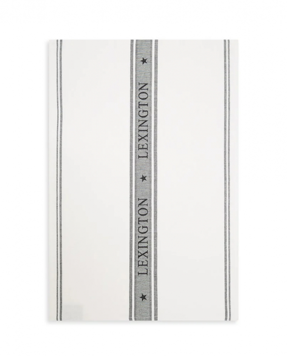 Icons jacquard kökshandduk - white/black