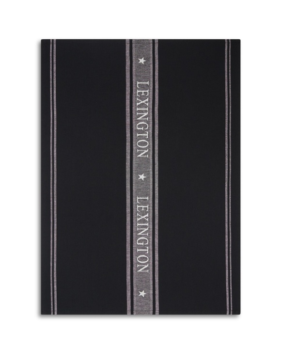 Icons jacquard kökshandduk - black/white