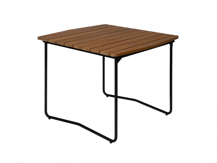 Bord B31 84 - obehandlad teak/svart stativ