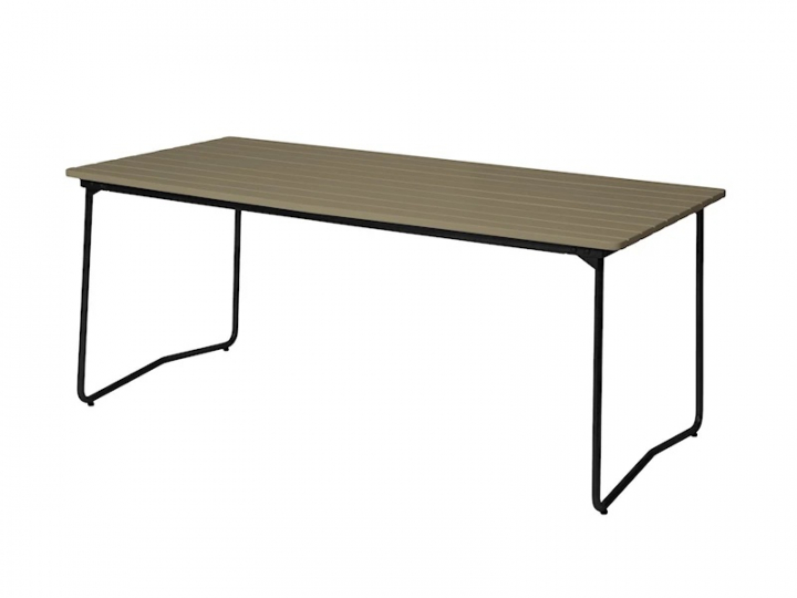 Bord B31 170 - ljusgrön lackad ek/svart stativ