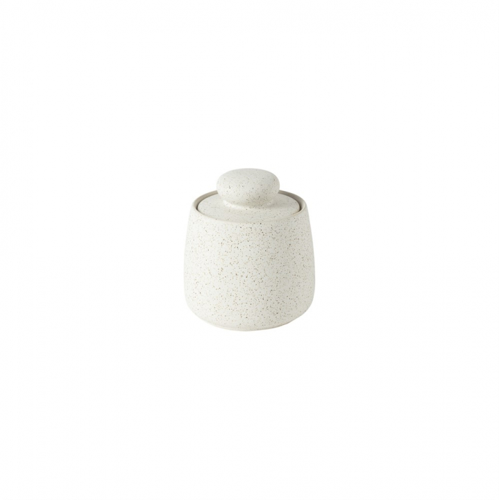 Loft burk m. lock, stor - creme