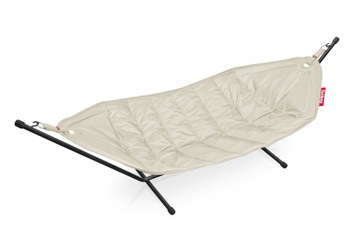 Headdemock med svart stativ - cream