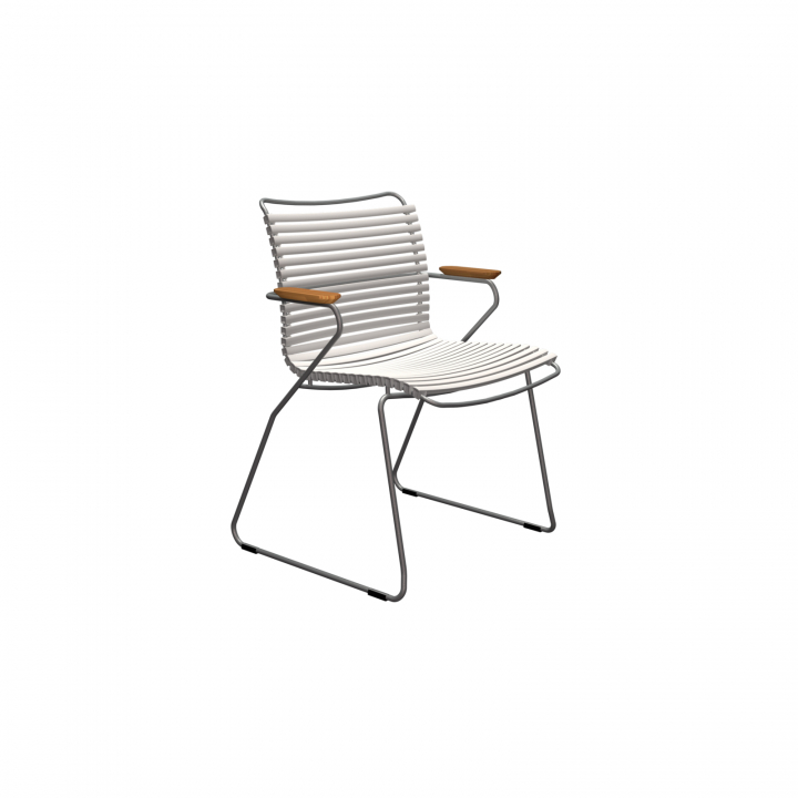 CLICK karmstol - muted white/grey