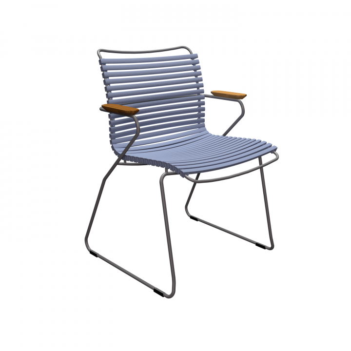 Click Karmstol - Pigeon Blue/bamboo