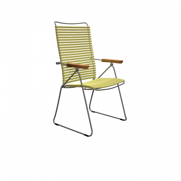 CLICK positionsstol - lemon zest/grey