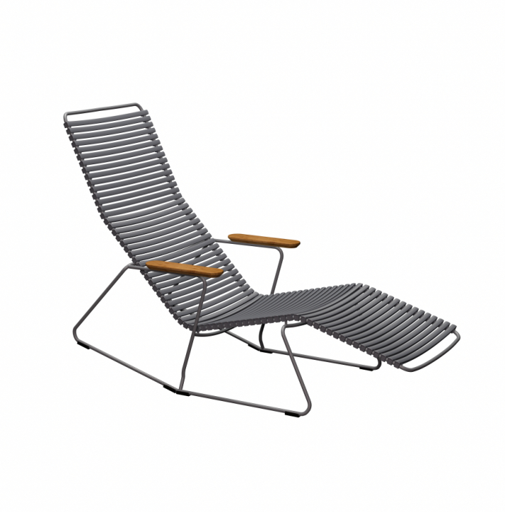 CLICK däckstol - dark grey/grey