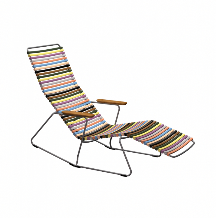 CLICK däckstol - multi color/grey