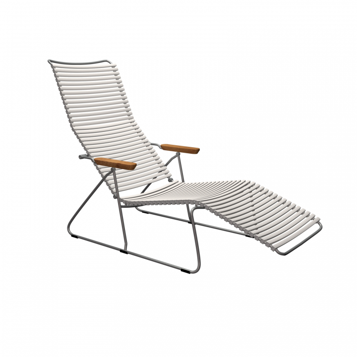 CLICK solsäng - muted white/grey