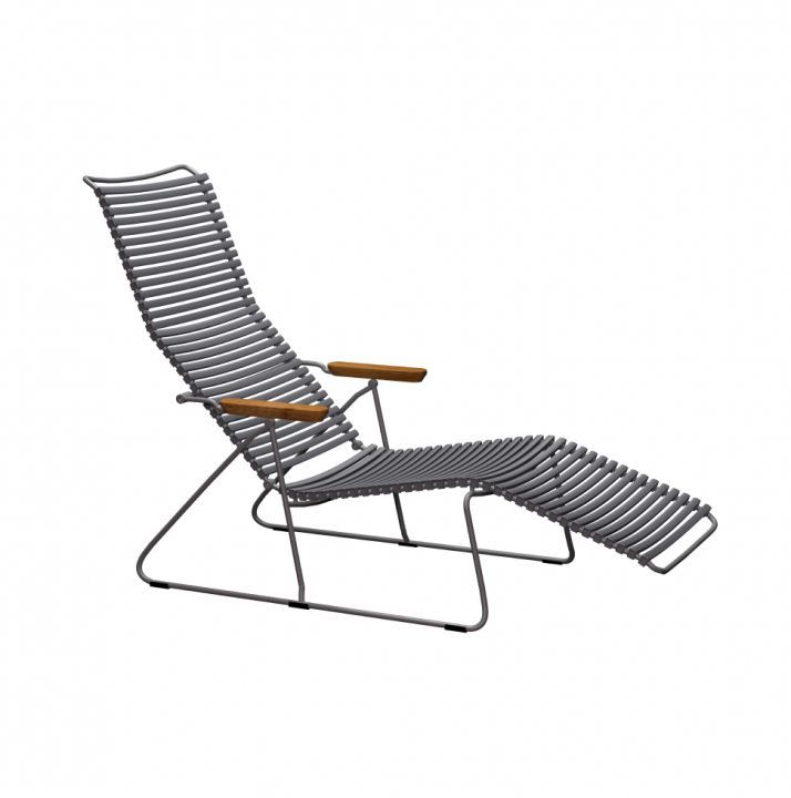 CLICK solsäng - dark grey/grey
