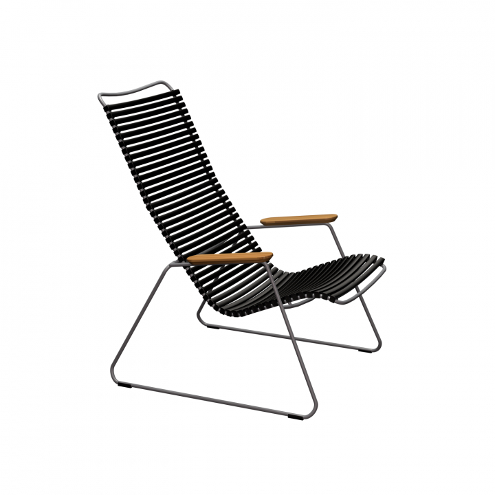 Click Loungestol - Black/bamboo