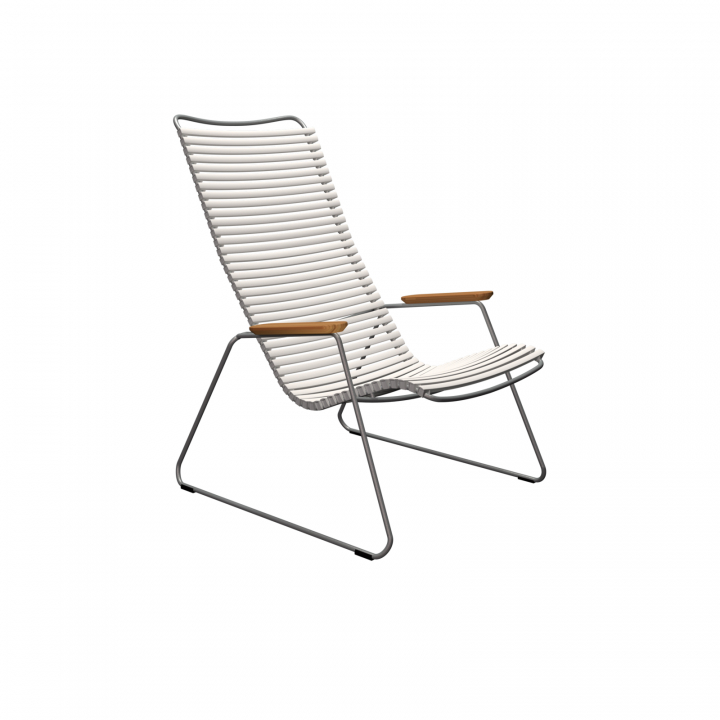 CLICK loungefåtölj - muted white/grey