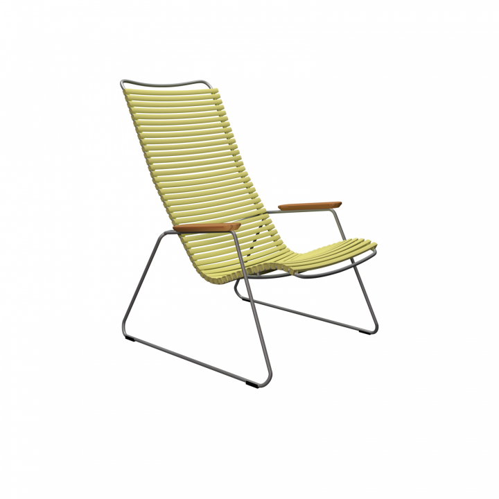 CLICK loungefåtölj - lemon zest/grey