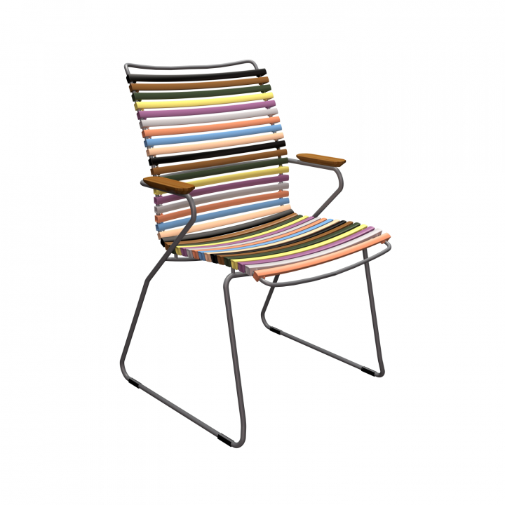 Click Matstol Hög Rygg - Multi Color 1/bamboo
