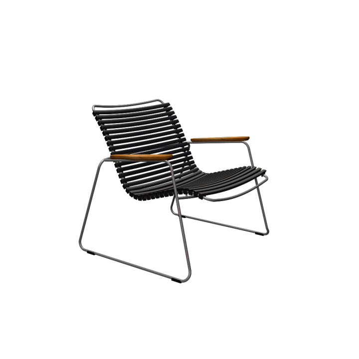 CLICK Roomy loungefåtölj - black/grey