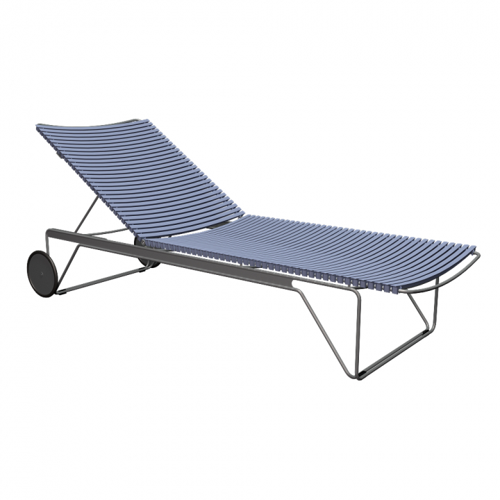 CLICK justerbar solsäng - pigeon blue/grey