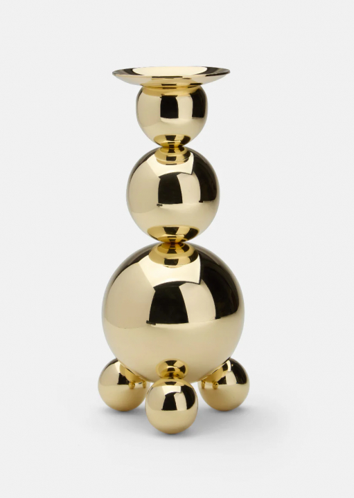 Ball kulljusstake, trippel - polerad mässing