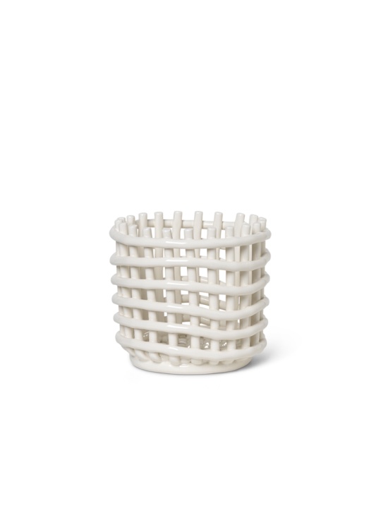 Basket, small - off-white i gruppen Inredning / Dekoration / Krukor hos Sommarboden i Höllviken AB (11007320-FL)