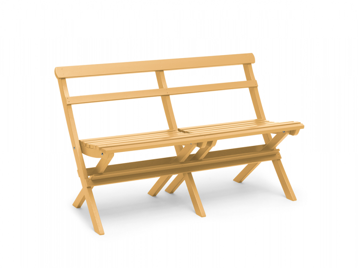 Torpet 2-sits soffa, fällbar - gyllene ockra