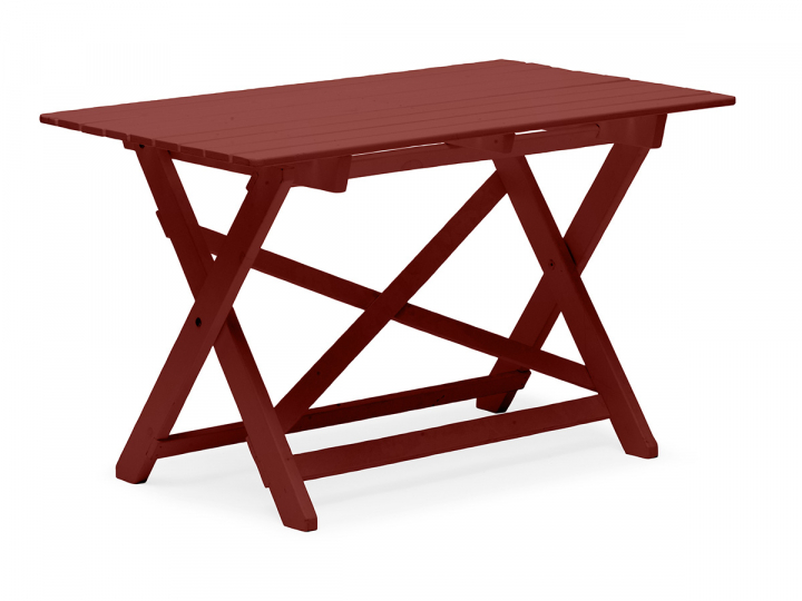 Torpet bord 109x67 H72 cm - oxidröd