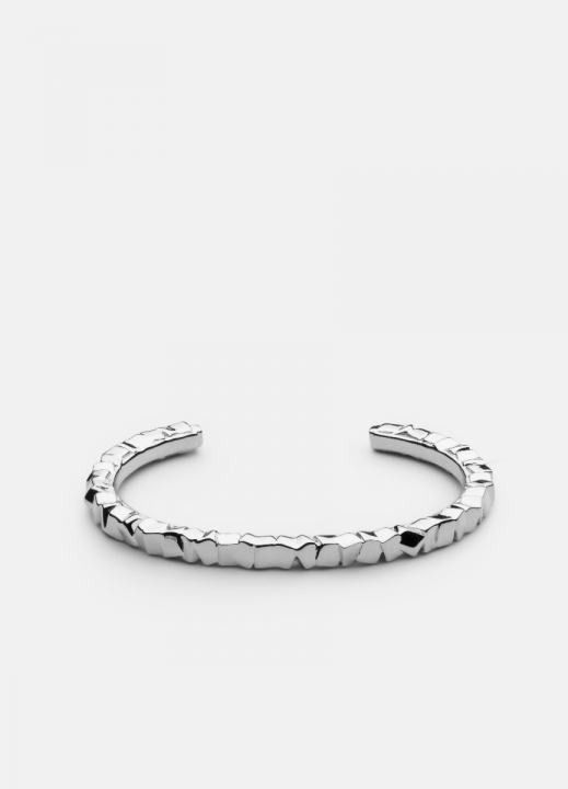 Morph Cuff Armband, M - Polerat Stål