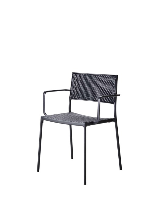 Less stol med armstöd grafit rotting i gruppen Utemöbler / Material / Aluminiummöbler / Stolar - Aluminiummöbler hos Sommarboden i Höllviken AB (11430ALAG)