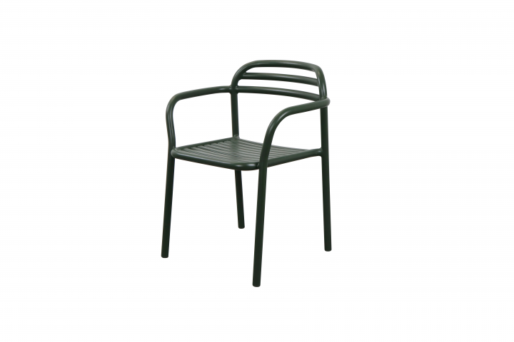 Bliss karmstol, stapelbar - dark green