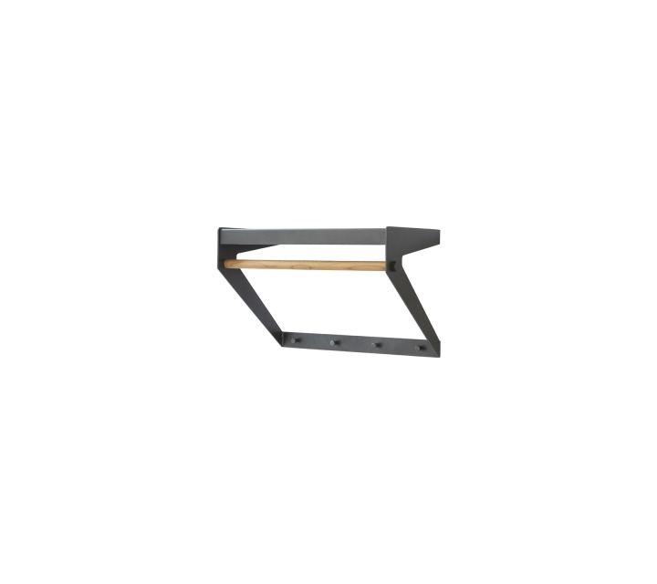 Copenhagen city rack - teak/lava grey