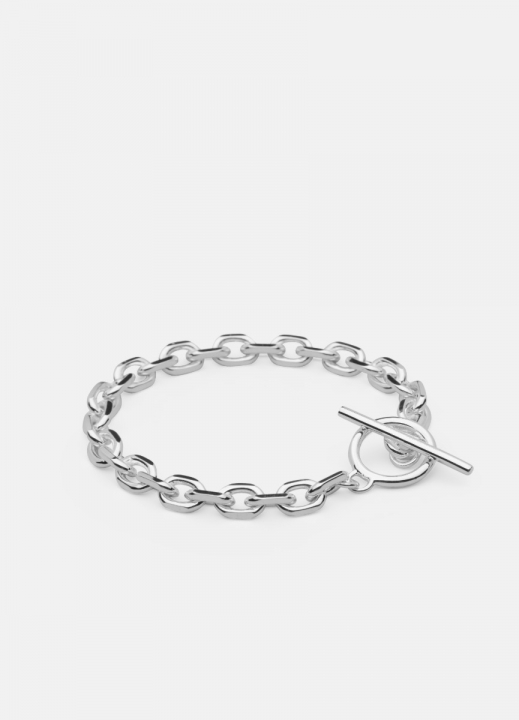 Unité Chain Armband, M - Silverpläterat Stål