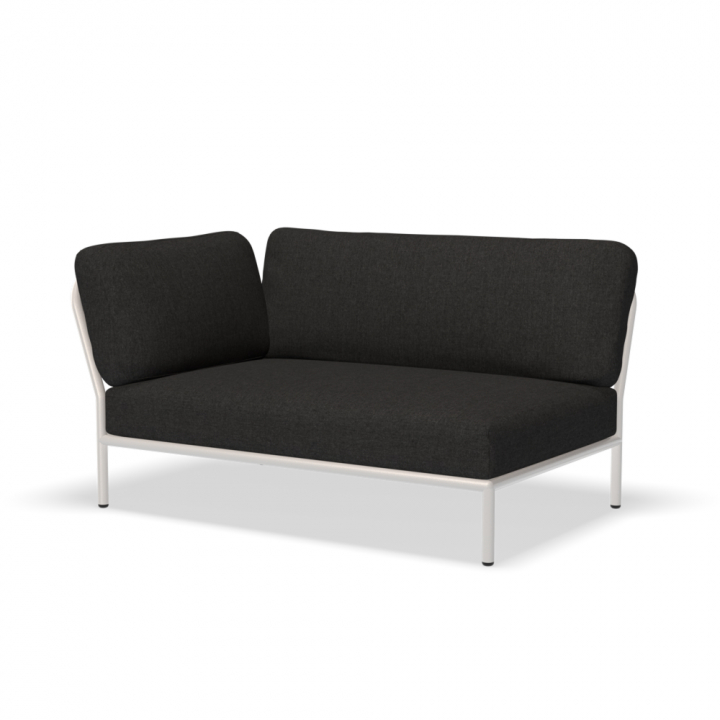 LEVEL avslut, vänster - sooty grey/muted white