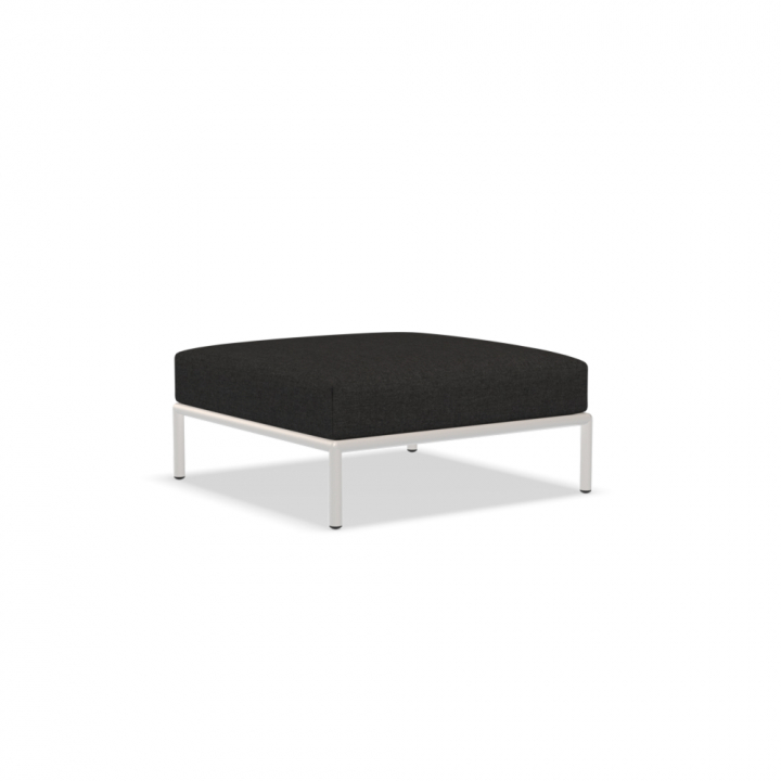LEVEL ottoman - sooty grey/muted white