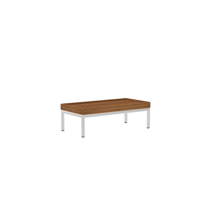LEVEL/LEVEL 2 sidobord 81x40 cm - bamboo/muted white