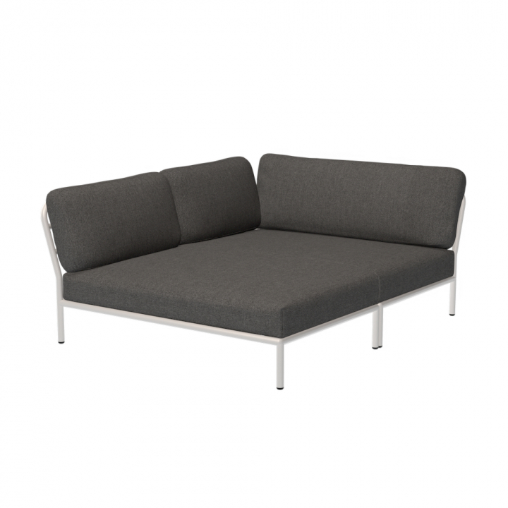 LEVEL Cozy hörn, vänster - dark grey/muted white