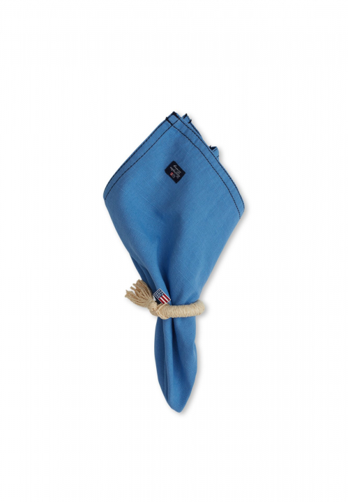 Solid Cotton Servett - Blue